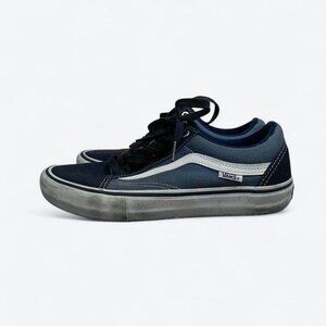 Vans Old Skool Pro navy white unisex low top classic skate sneakers